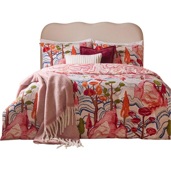 Furn - Set Di Biancheria Da Letto Stampata "Terra Nova"", Reversibile RV3609 (King Size) (Colorato)"-image