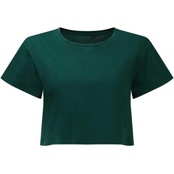 Tridri - Top Corto Da Donna RW8383 (Xs) (Petrolio)-image