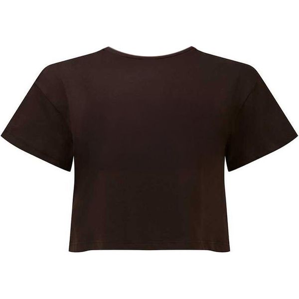 Tridri - Top Corto Da Donna RW8383 (Xs) (Cioccolato)-image