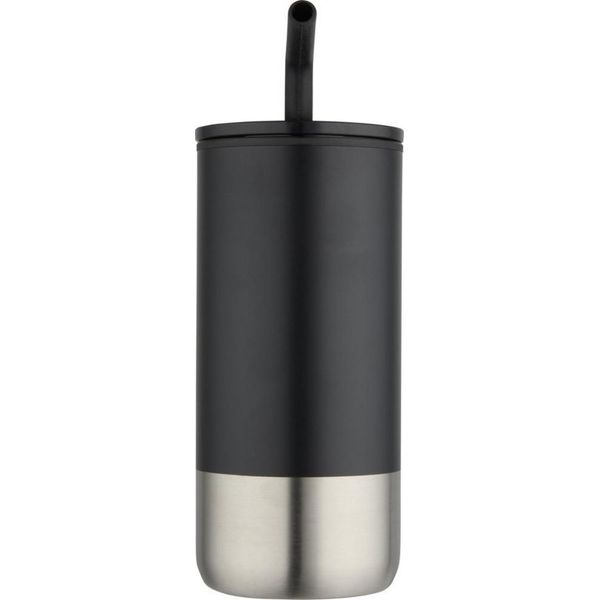 Floso - Bicchiere "Grayson"", Tinta Unita, 480 Ml PF4980 (Taglia Unica) (Nero)"-image