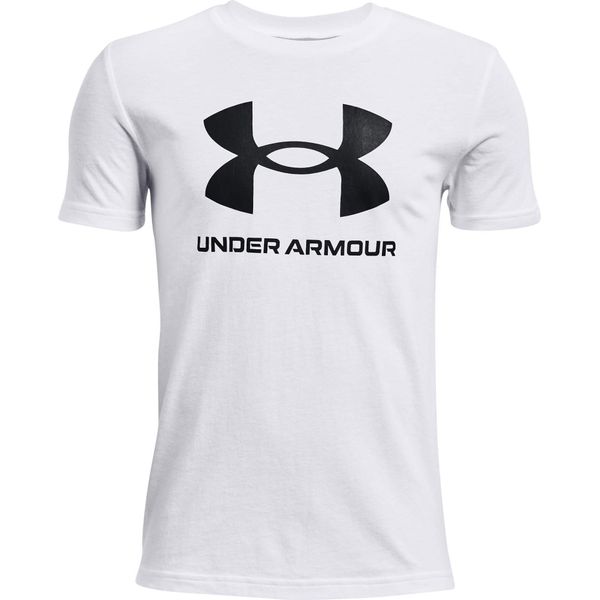 Under Armour - Maglietta "Sportstyle"" Per Bambini, Maniche Corte GT11713 (158-164) (Bianco)"-image