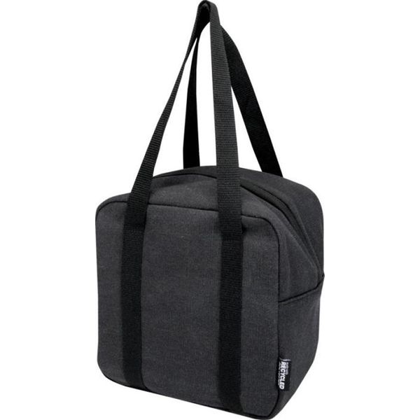 Floso - Borsa Porta Pranzo, Tela Da Tenda Riciclata PF4991 (Taglia Unica) (Nero)-image