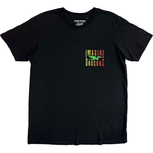 Imagine Dragons - Maglietta "Double Dragons Pocket"" Per Uomo/Donna Unisex RO15405 (Xl) (Nero)"-image