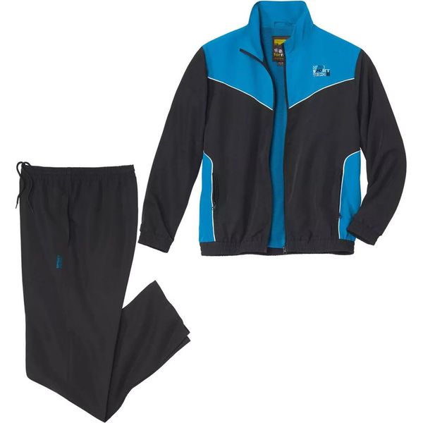 Atlas For Men - Tuta Da Allenamento Da Uomo AF2313 (M) (Nero/Blu)-image
