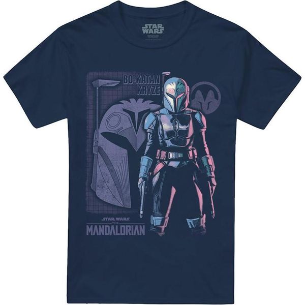 Star Wars: The Mandalorian - Maglietta Unisex Da Uomo/Donna TV30286 (M) (Blu Navy)-image