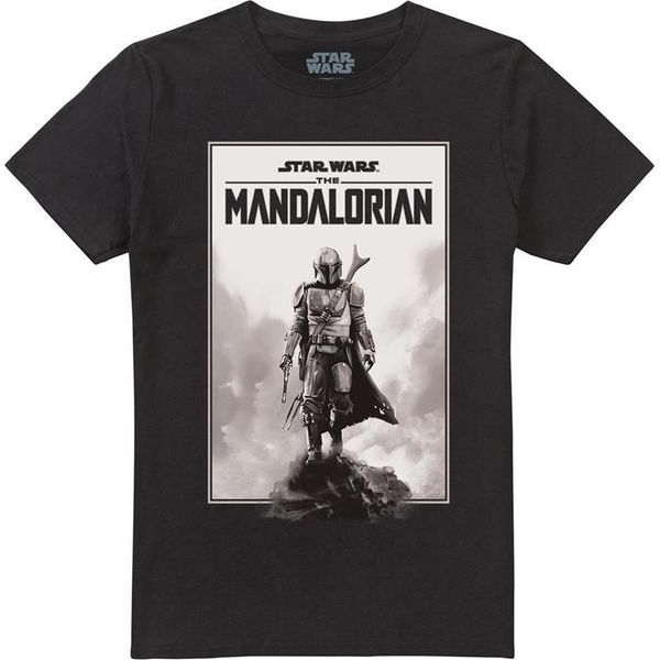 Star Wars: The Mandalorian - Maglietta Unisex Da Uomo/Donna TV30282 (S) (Nero)-image