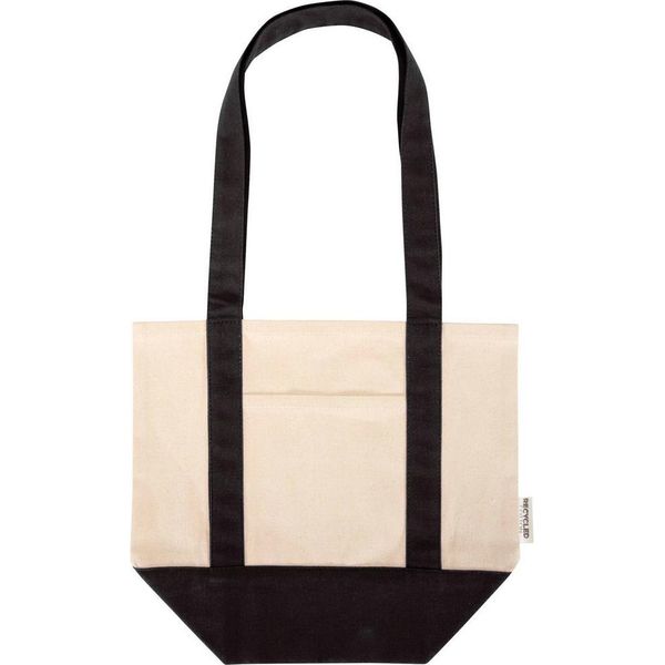 Floso - Borsa "Sam"", Cotone Riciclato, Mini PF4955 (Taglia Unica) (Nero/Naturale)"-image