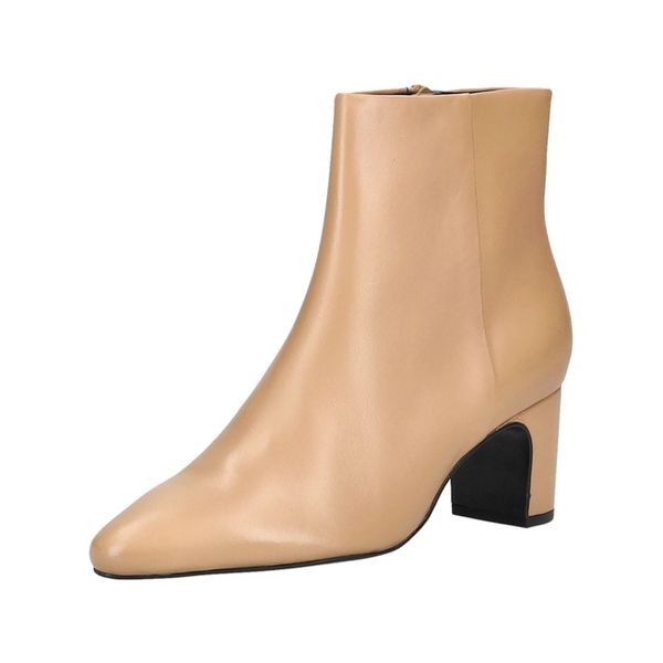 Stiefelette HÖGl "HöGl Stiefelette Leder", Damen, Gr. 38, Nougat, Leder, Schuhe Stiefelette-image