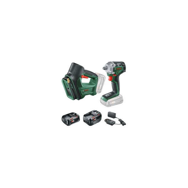 Bosch Combo Kit 18Vuniversalimpactdrive+Universalpump, 1X Pba 18V 2.0Ah+Pba 18V 4.0Ah (0615A5009C)-image
