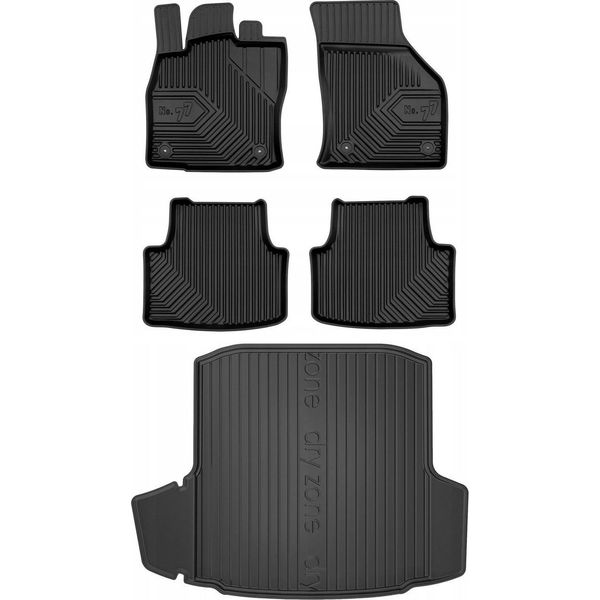 Set 77 Tappetini E Tappetino Skoda Octavia 3 Lb 2016-2020-image