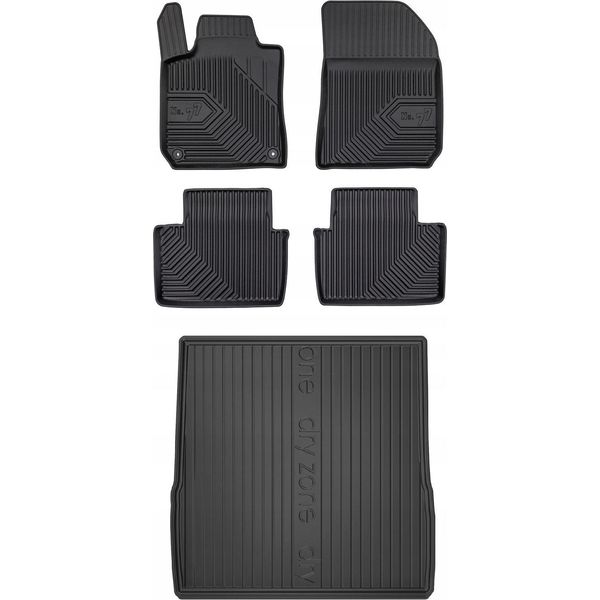 Set 77 Tappetini In Gomma E Tappetini Peugeot 308 2 Station Wagon 2013-2021 Bwb-image