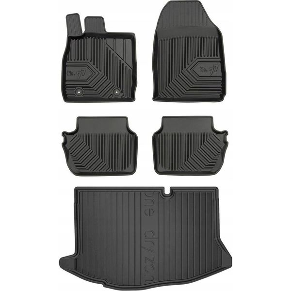 Set 77 Tappetini E Tappetini Ford Fiesta Mk7 Hatchback 2008-2017-image