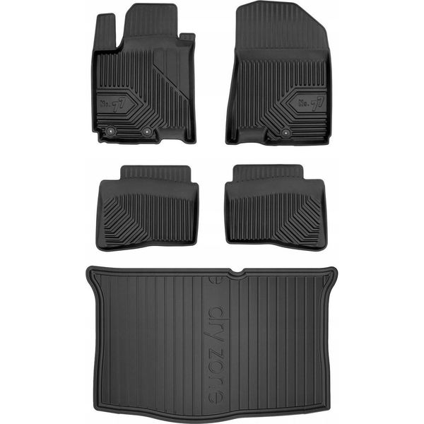 Set 77 Tappetini E Tappetini Hyundai I20 2 Comfort Hatchback 2014-2020-image