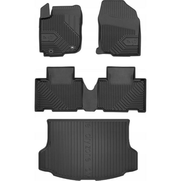Set 77 Toyota RAV4 4 2012-2019 Tappetini E Tappetini-image