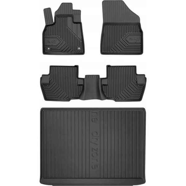 Set 77 Tappetini In Gomma E Copertura Citroen DS5 Hatchback 2011-2015-image