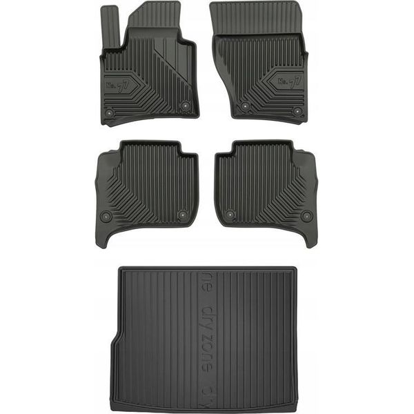 Set 77 Tappetini E Tappetini Vw Touareg 2 R-Line 2010-2018-image