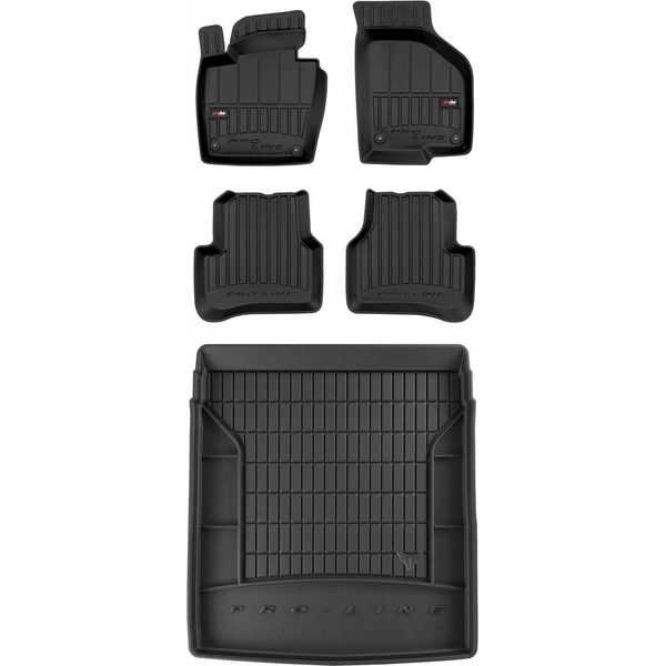 Set 3D Tappetini Bagagliaio In Gomma Vw Cc Fb 2012-2016 Sw-image
