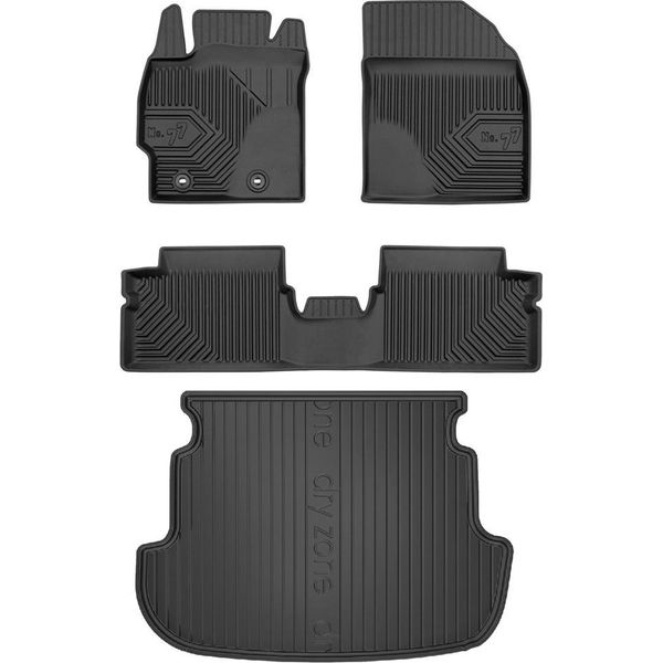 Set 77 Tappetini E Tappetini Toyota Corolla 10 Station Wagon 2006-2013-image