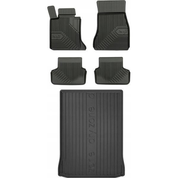 Set 77 Tappetini In Gomma E Tappetini Bmw Serie 5 G30 Berlina 2016--image
