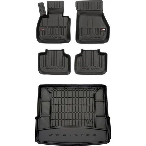 Tappetini 3D Set E Tappetino Per Bagagliaio Bmw X1 F48 2015-2022-image
