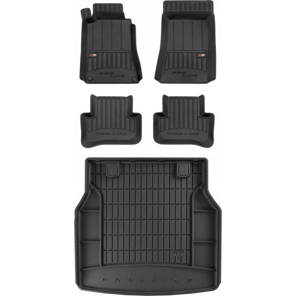 Set Di Tappetini In Gomma 3D Mercedes C W203 Station Wagon 2000-2006-image