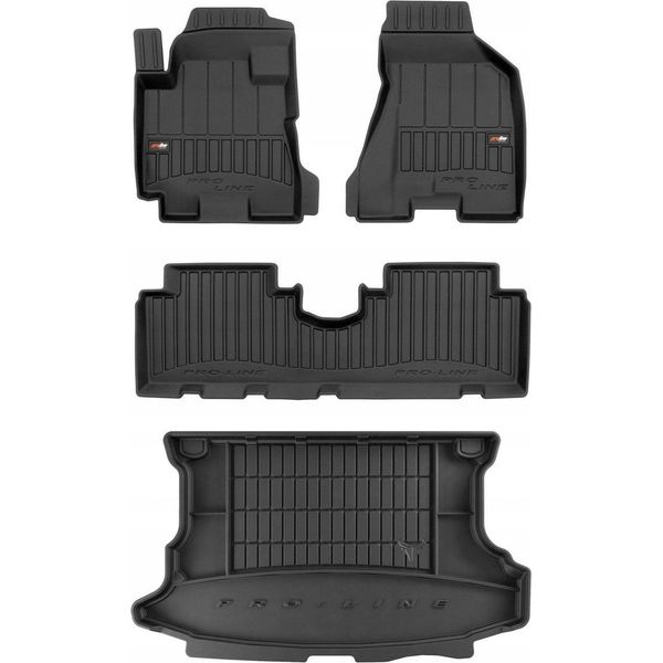 Set Di Tappetini In Gomma 3D Kia Sportage 2 2004-2010-image