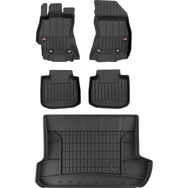 Set Di Tappetini In Gomma 3D Subaru Outback 5 Station Wagon 2015-2020-image