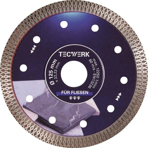 Disco Diamantato Fliesen Pro X Ø 125 Mm Foro 22,23 Mm Altezza Segmento 10 Mm Spessore Segmento 1,4 Mm-image