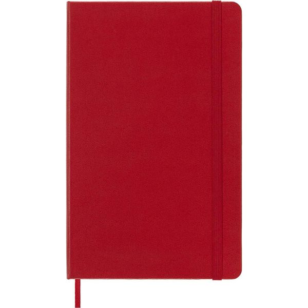 Moleskine Notebook, Taccuino Classic Con Pagine Bianche, Copertina Rigida Con Chiusura Elastica, Colore Rosso, 240 Pagine, Formato Large 13 X 21 Cm-image