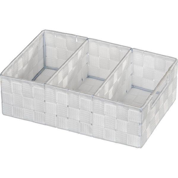 Wenko Organiser Adria Bianco Scatola Portaoggetti Contenitore Cestino Scomparti Armadio Bagno Wc-image