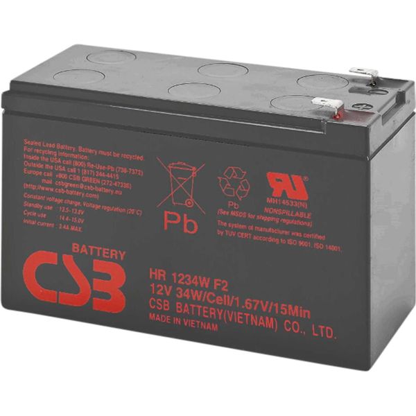 Batteria Al Piombo Gel Powerwalker 12V/9Ah Csb Vrla-image