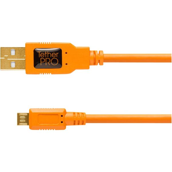 Tether Tools Tetherpro Usb 2.0 A Maschio A Micro B A 5 Pin Arancione-image