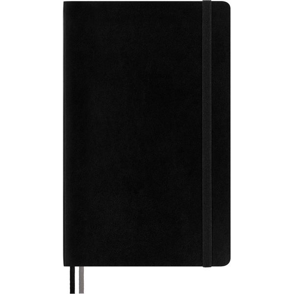 Moleskine Classic Notebook Expanded, Taccuino Con Pagine Bianche, Copertina Morbida E Chiusura Ad Elastico, Formato Large 13 X 21 Cm, Colore Nero, 400 Pagine-image