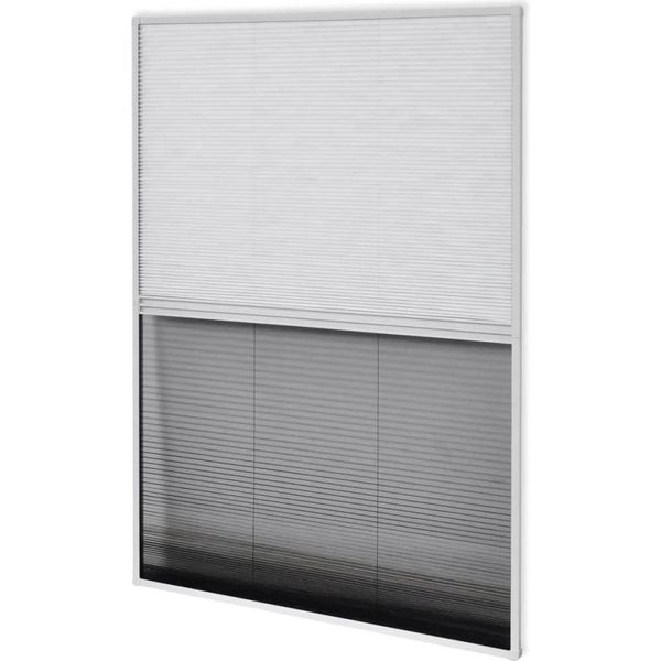 Zanzariera Plissettata Per Finestre Tenda Veneziana In Alluminio 80X120 Cm-image