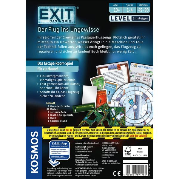 Franckh-Kosmos Exit® Der Flug Ins Ungewisse (E) 691769-image