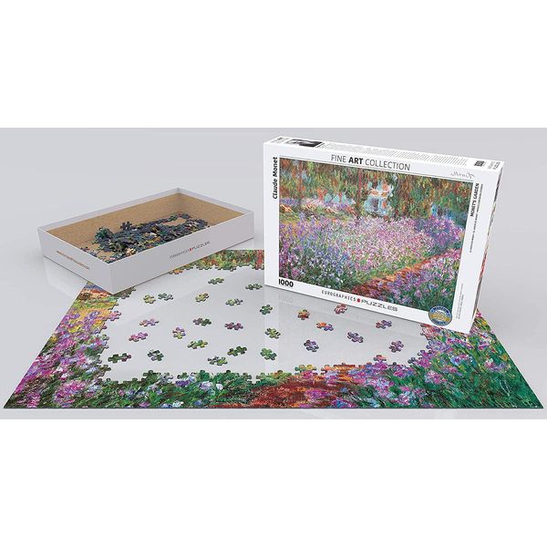 Eurographics Puzzle Monets Garten Bei Giverny Von Claude Monet, 1000 Teile, 68 X 48 Cm, 6000-4908-image