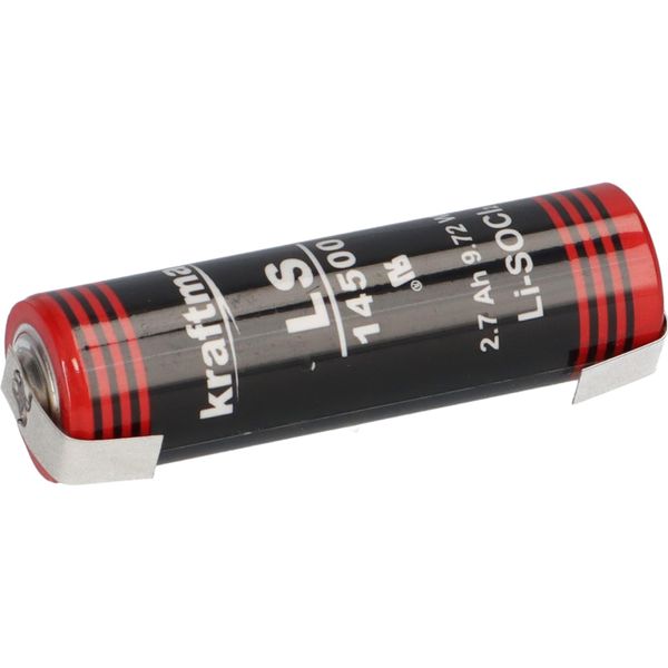 Kraftmax Batteria Al Litio 3,6V LS14500 ER14505 Aa - Cella Con Etichetta U-Solder-image