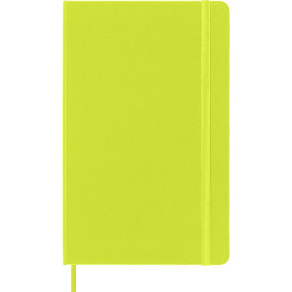 Moleskine - Classic Notebook, Taccuino Con Pagine Bianche, Copertina Rigida E Chiusura Ad Elastico, Formato Large 13 X 21 Cm, Colore Verde Limone, 240 Pagine-image