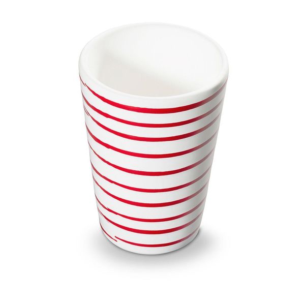 Bicchiere In Ceramica Gmundner Rosso Fiammato (H: 11 Cm)-image