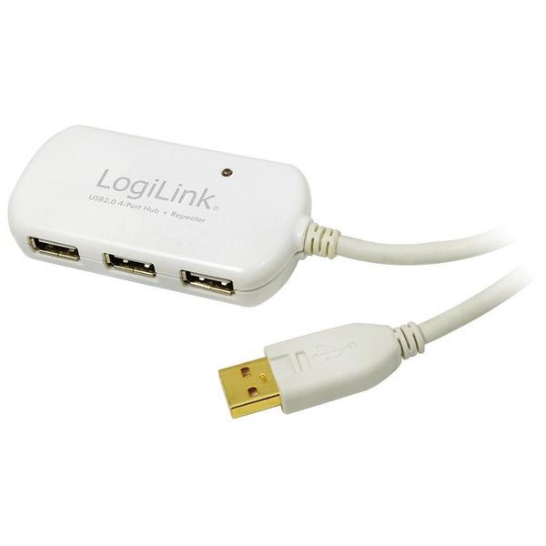 Logilink UA0108 USB-HUB 4-Port Logilink M. VerläNgerungskabel 12.00M-image