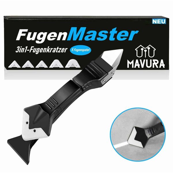 Fugenmaster Silicone Calafataggio Strumento Raschietto Pulitore Stucco Lisciatore Rimozione 3-1-image