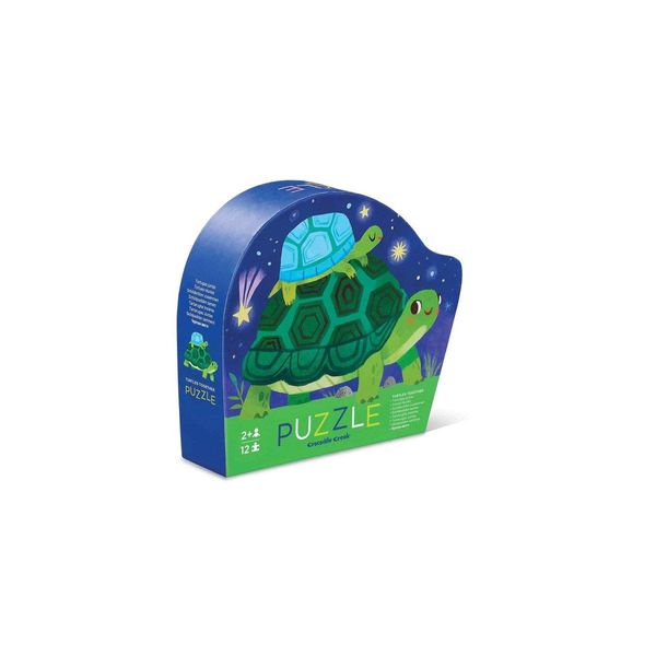 Crocodile Creek Mini Puzzle Tartarughe Insieme - 12 Pezzi-image