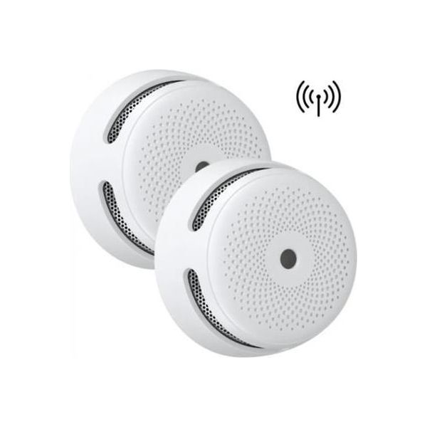 Rilevatore Di Fumo Wireless X-Sense XS01-W, Collegabile - 2 Rilevatori Di Fumo - Batteria Con Durata Di 10 Anni - Norma Europea - Rilevatore Di Incendio Collegabile - Rilevatore Di Fumo-image