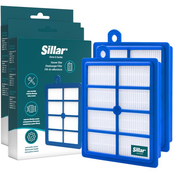 Sillar 2× Filtro Antiallergico Hepa Compatibile Con Aeg & Electrolux Ultraperformer – Filtro Di Scarico H13 Di Ricambio Per Aspirapolvere-image