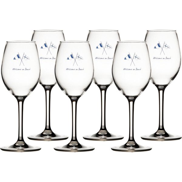 Set Di 6 Bicchieri Da Vino Infrangibili - Welcome On Board-image