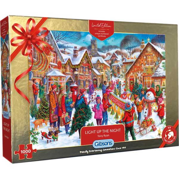 Gibsons Puzzle Edizione Natale - Illuminare La Notte Puzzle Da 1000 Pezzi-image