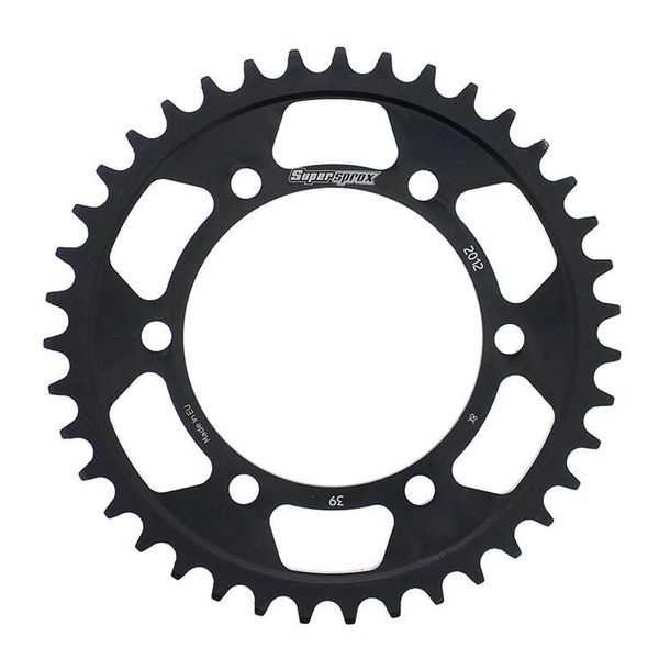 Pignone Supersprox In Acciaio 525 - 39T (Nero) RFE-2012:39-BLK|ID 106,0 Lk 125,0 6 Fori-image