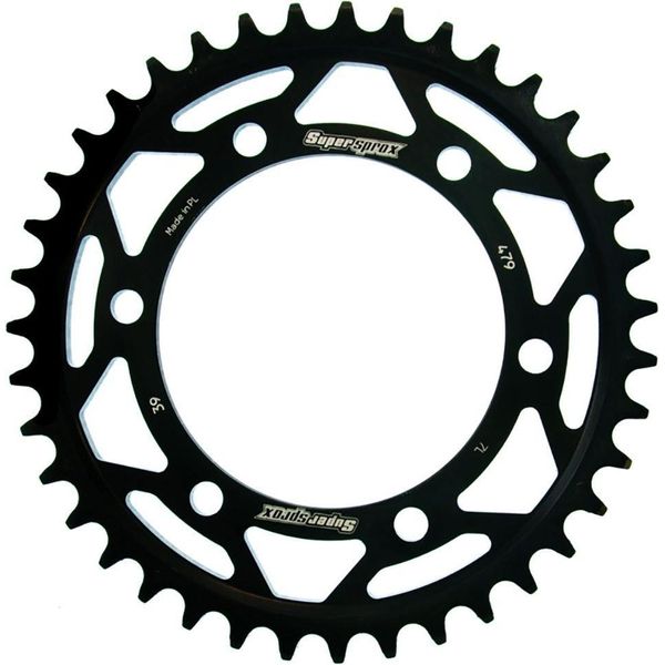 Pignone In Acciaio Supersprox 530 - 39T (Nero) RFE-479:39-BLK|ID 110,0 Lk 130,0 6 Fori-image