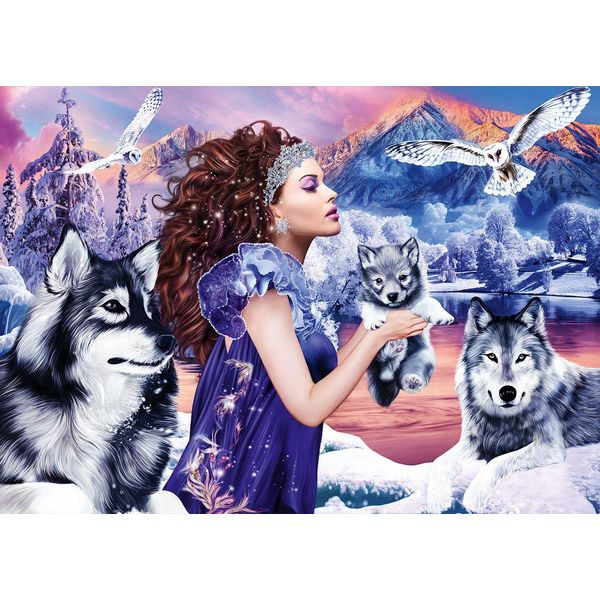 Puzzle Bluebird Wolf Queen - 1000 Pezzi - Puzzle Per Adulti-image