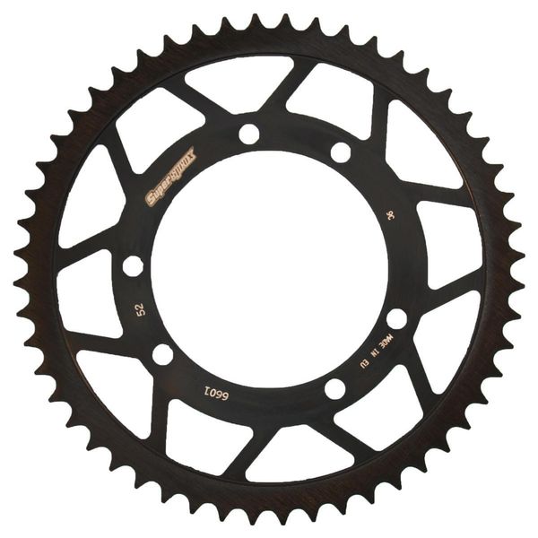 Pignone Supersprox In Acciaio 420 - 52T (Nero) RFE-6601:52-BLK|ID 100,0 Lk 115,0 6 Fori-image